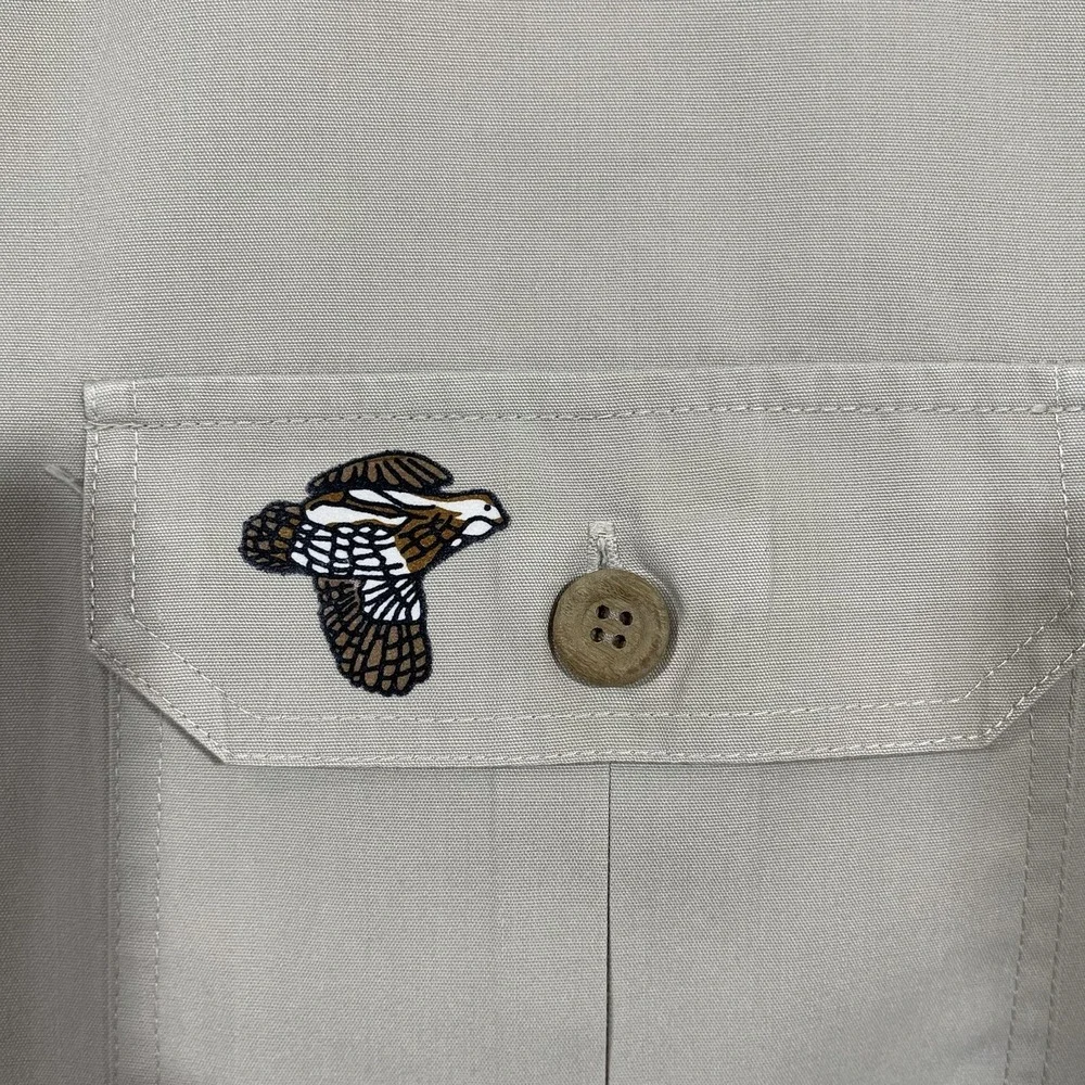 Vintage 70s Woolrich Safari Khaki Field Bush Shirt Jacket‎